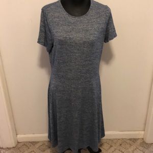 GAP Blue Gray Jersey Knit Dress L Tall